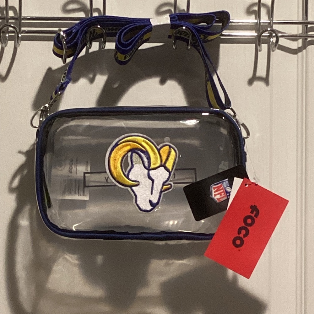 NWT Los Angeles Rams Clear Stadium/Arena/Messenger/Crossbody Bag